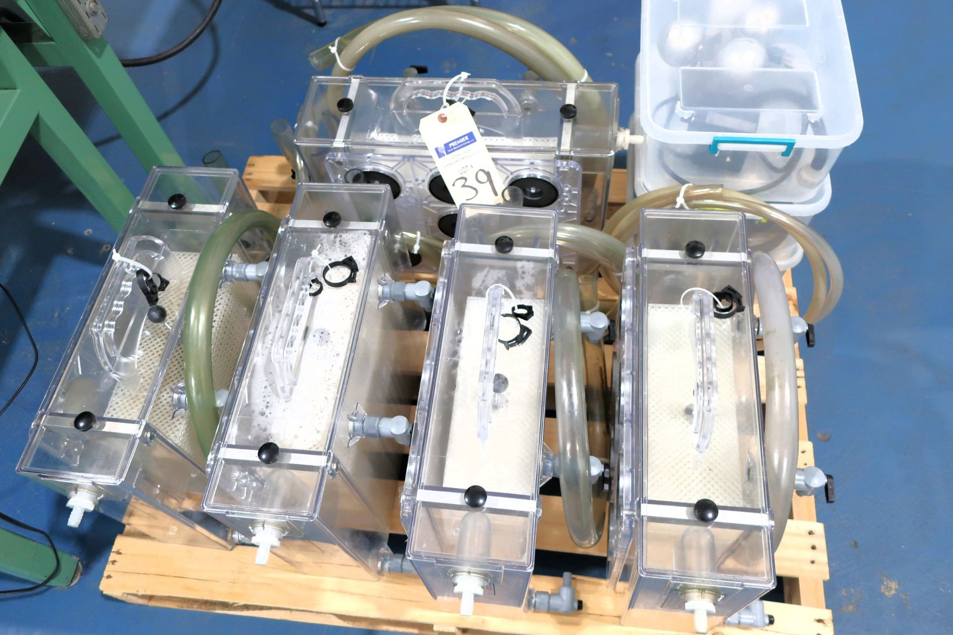 (5) NextJen Technologies C-Thru Separator Coolant Skimmers with pumps