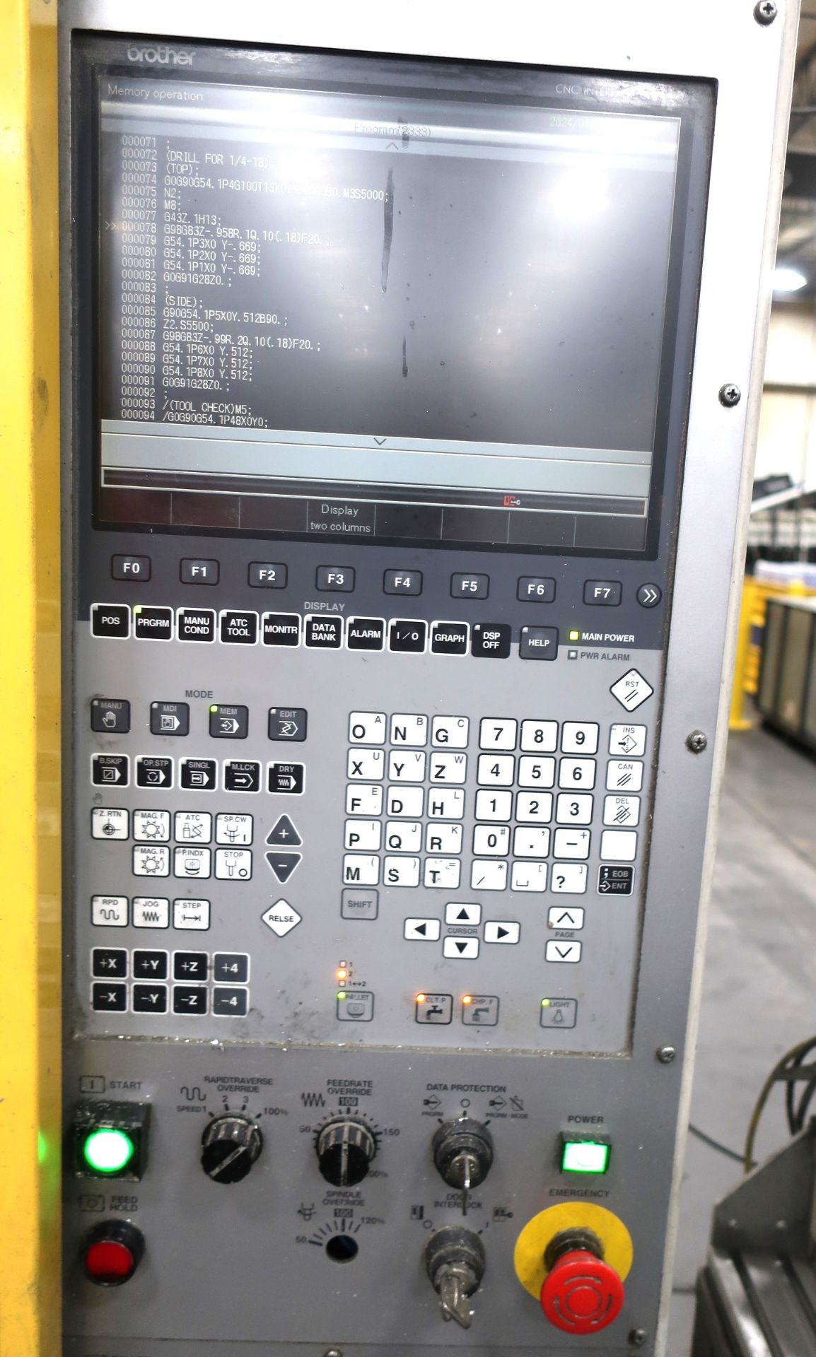 BROTHER TC-R2B 4-AXIS CNC DRILL TAP VERTICAL MACHING CENTER, NEW 2010 - Bild 2 aus 20