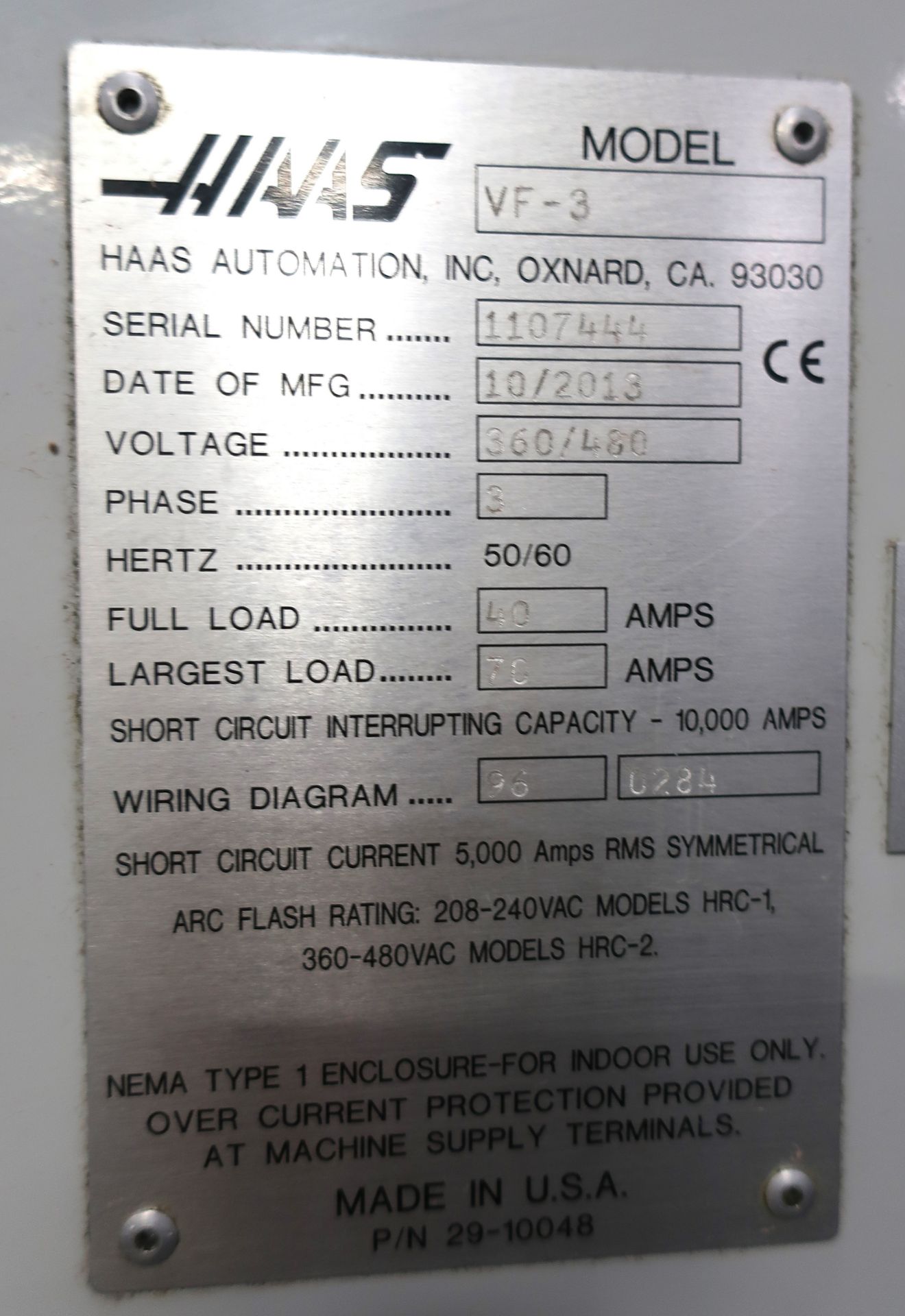 HAAS VF3- CNC PRECISION VERTICAL MACHINING CENTER, NEW 2013 - Image 18 of 19