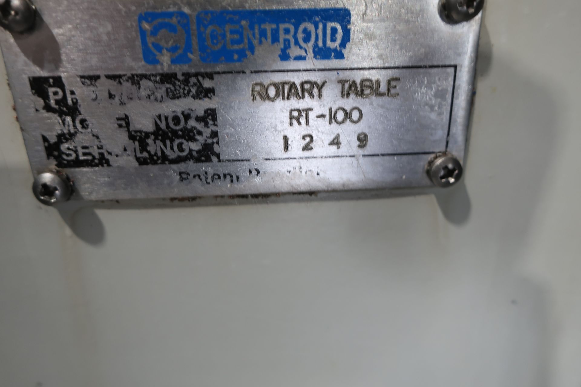 Centroid RT-100 4th Axis Rotary Table with Controller, SN 1249 - Image 3 of 7