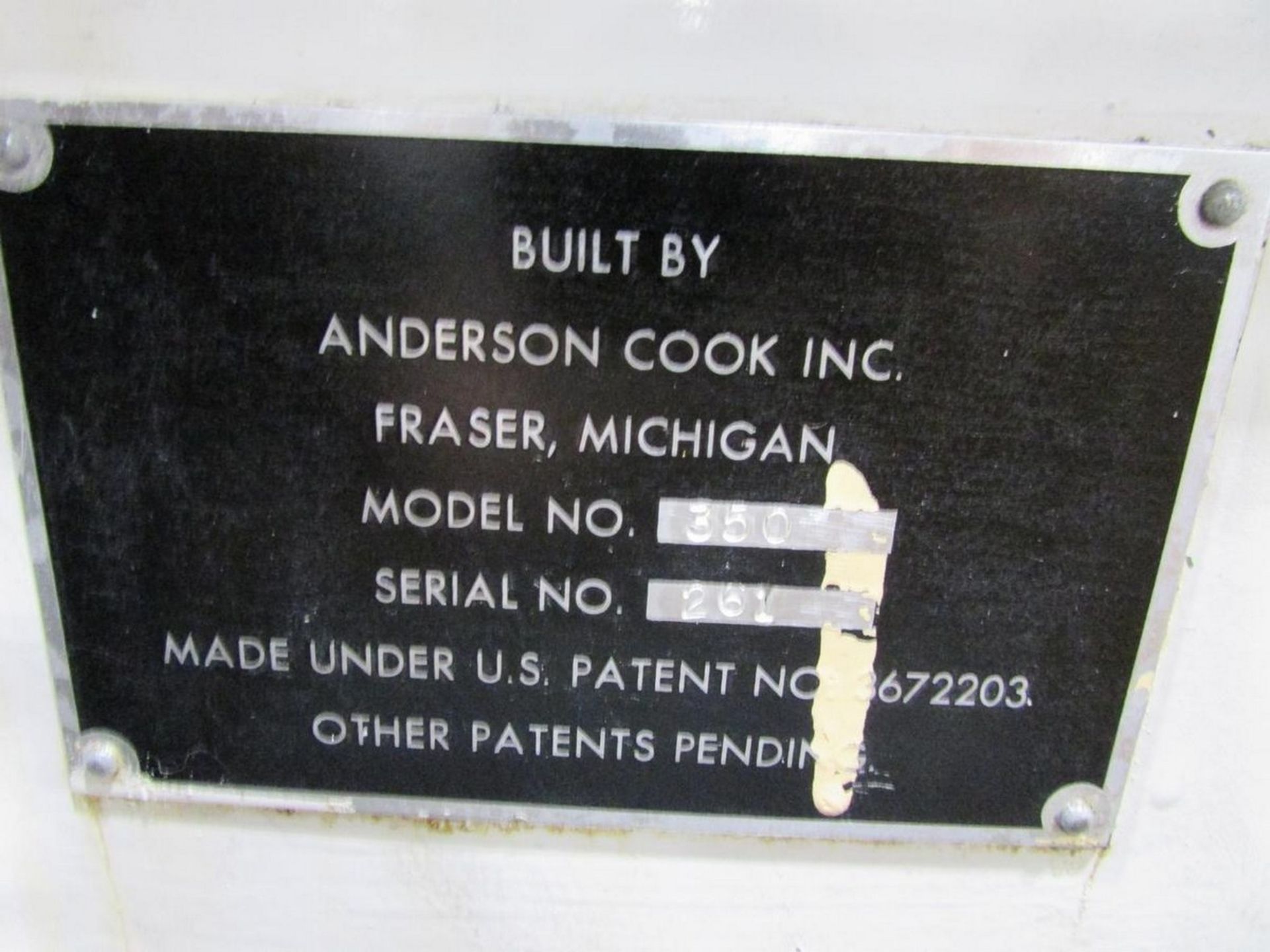 Anderson Cook 350 Hydraulic Cold Roll Spline Roller, - Image 23 of 23