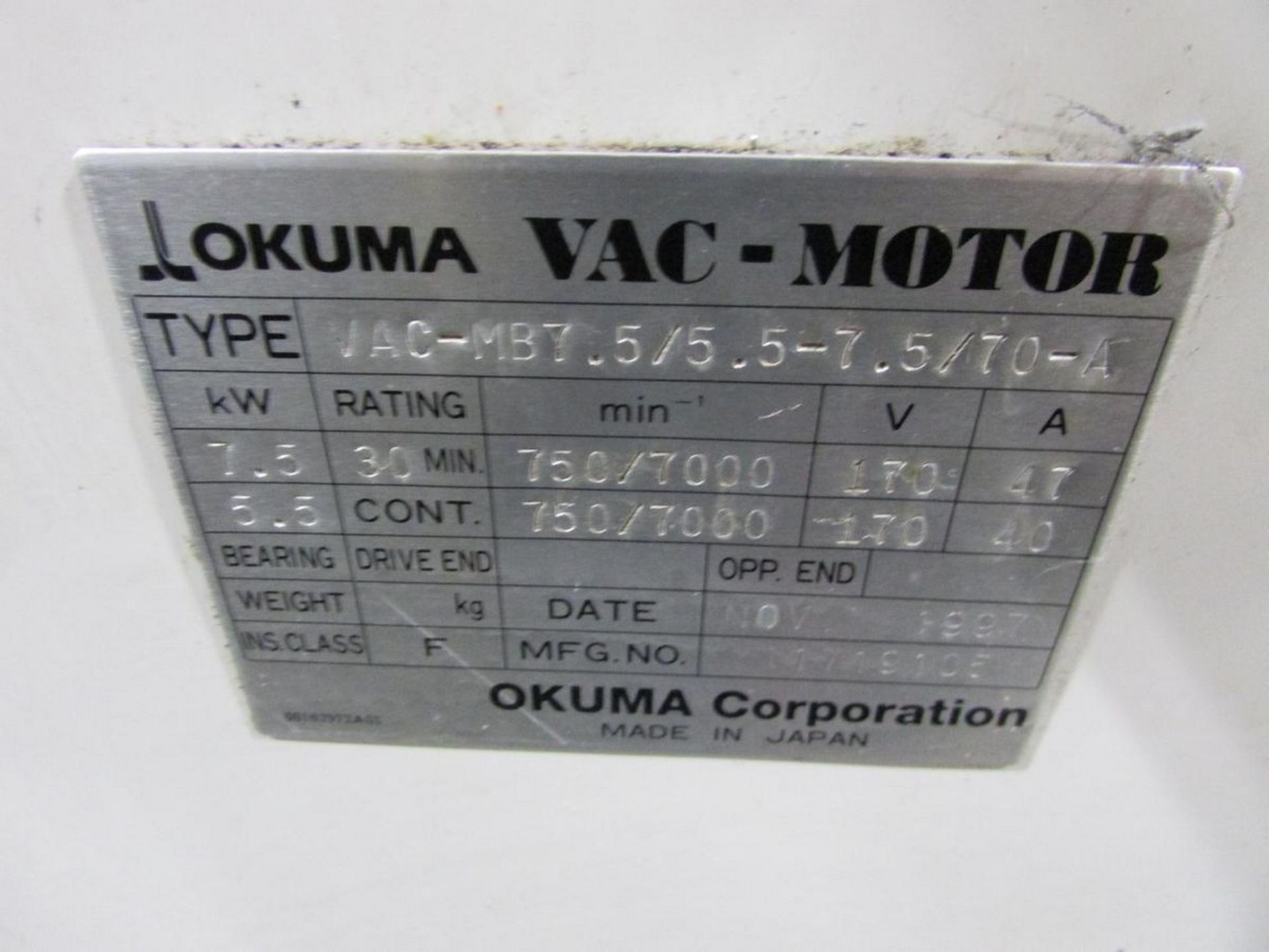 Okuma Lathe LFS10-2SP Twin-Spindle Twin-Turret CNC Turning Center, S/N 0122 - Image 14 of 15