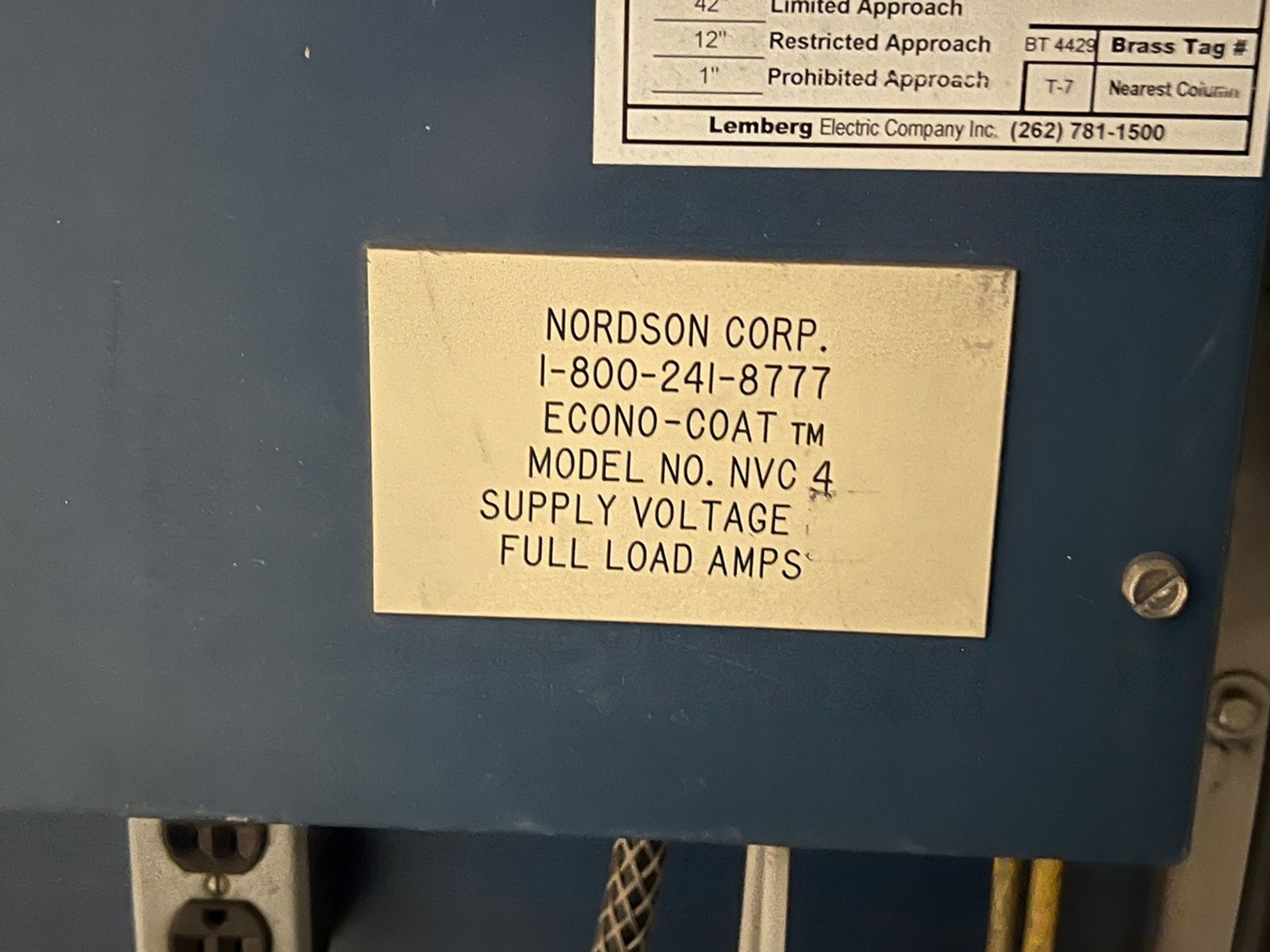 Nordson NVC-4 Paint Booth, 60" x 60" x 60" - Image 3 of 3
