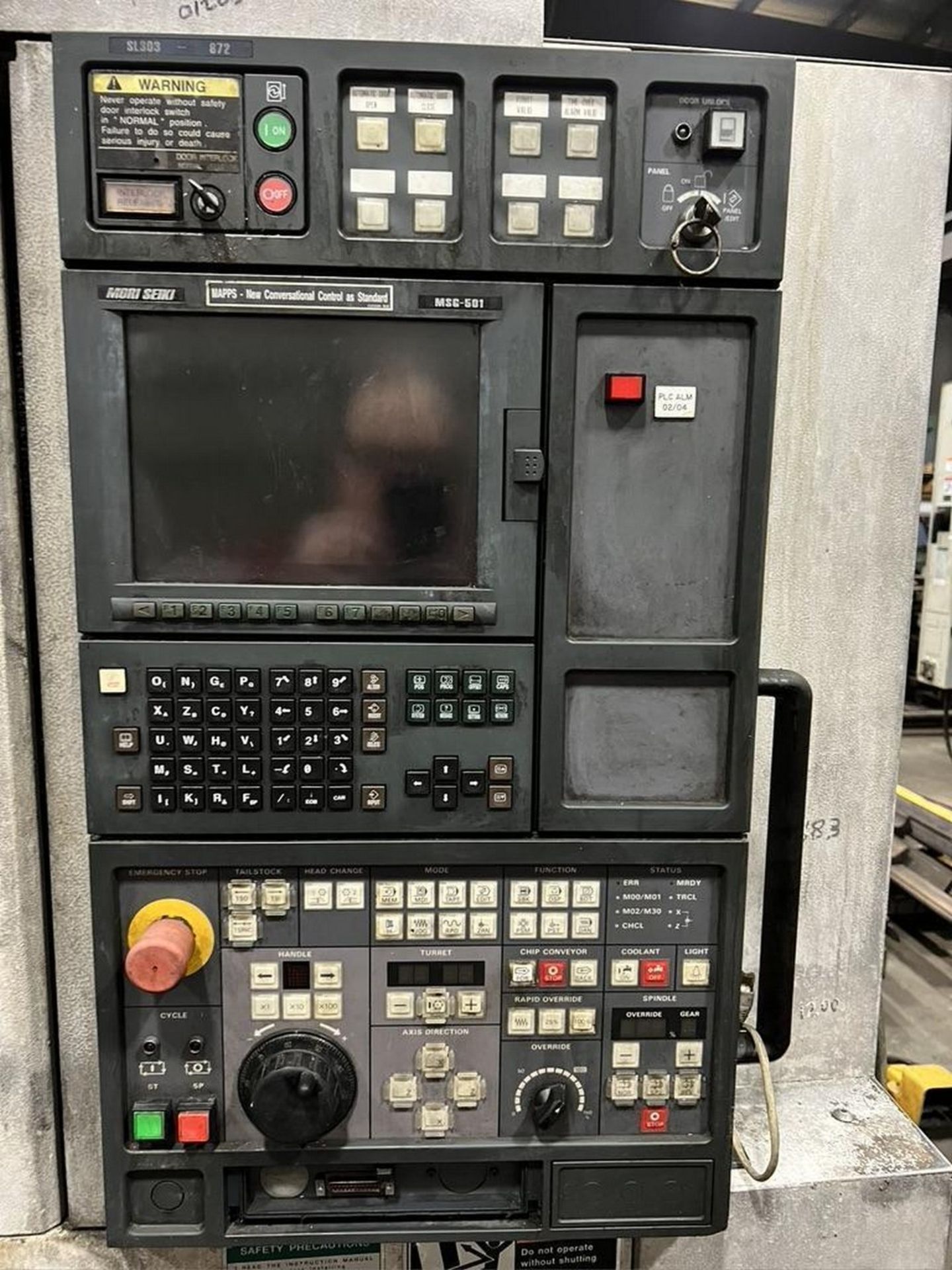 Mori Seiki SL303A/700 CNC Turning Center, S/N 872 - Image 5 of 8