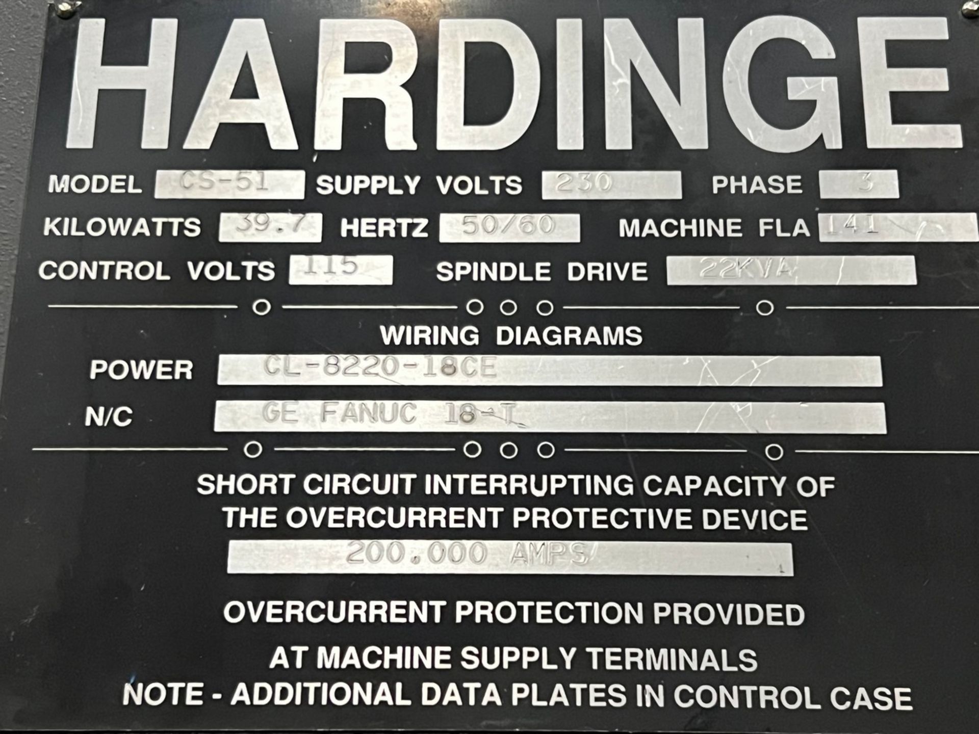 Hardinge Conquest 51 CNC Lathe with Live Milling, S/N CL-554-BC - Image 12 of 13