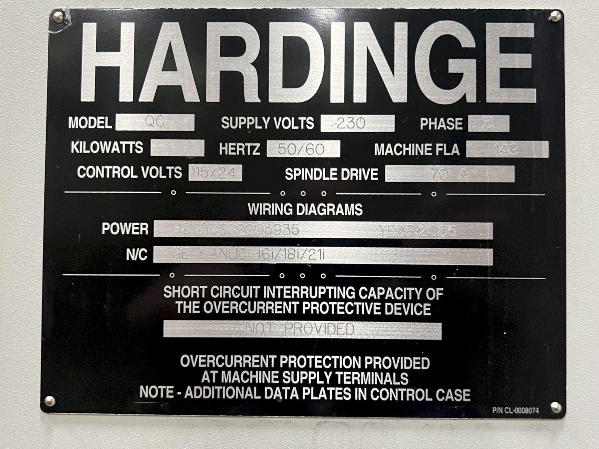 Hardinge Quest 8/51 CNC Lathe with Live Milling, S/N QC-556 - Image 14 of 17