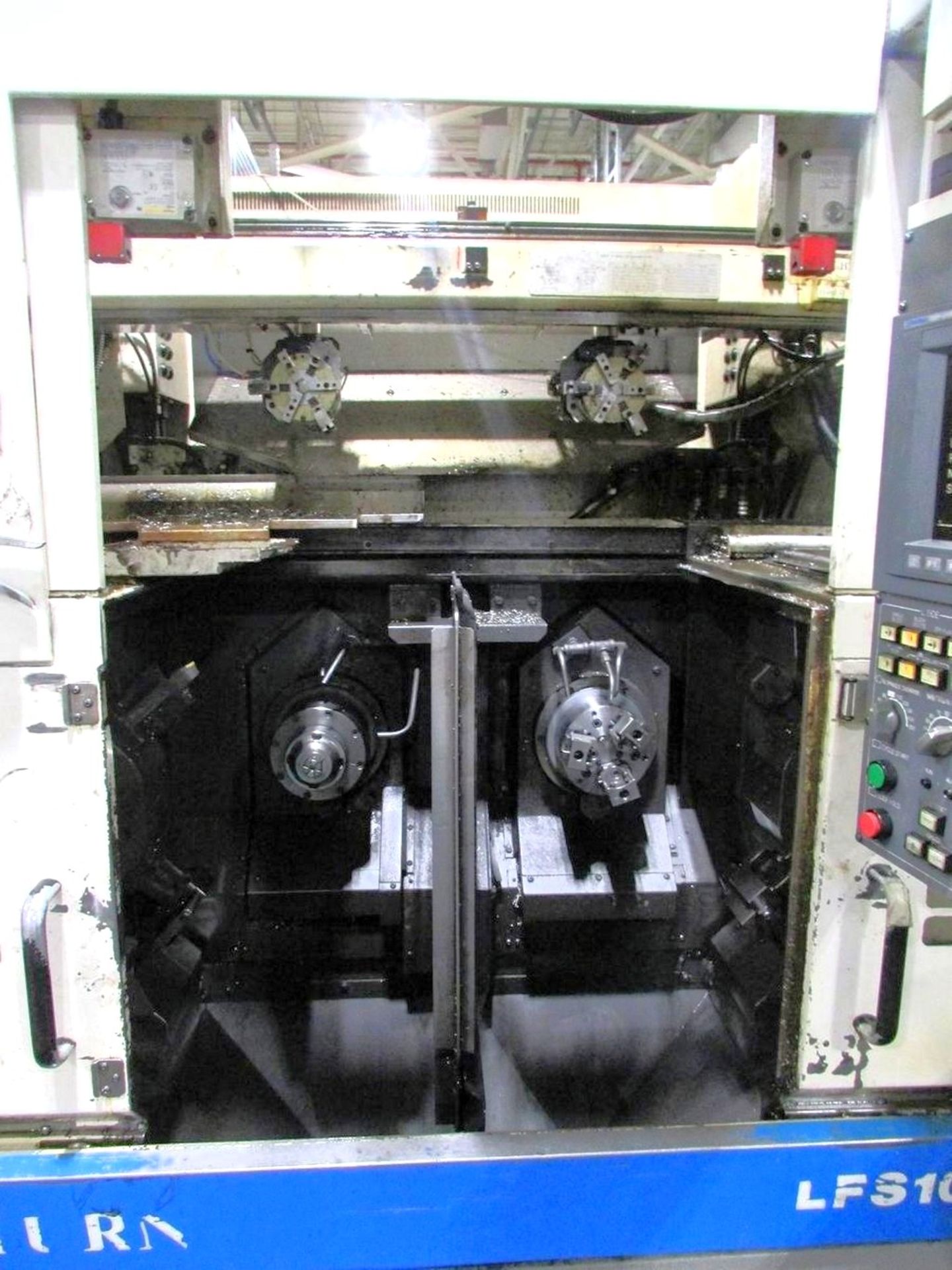 Okuma Lathe LFS10-2SP Twin-Spindle Twin-Turret CNC Turning Center, S/N 0122 - Image 5 of 15