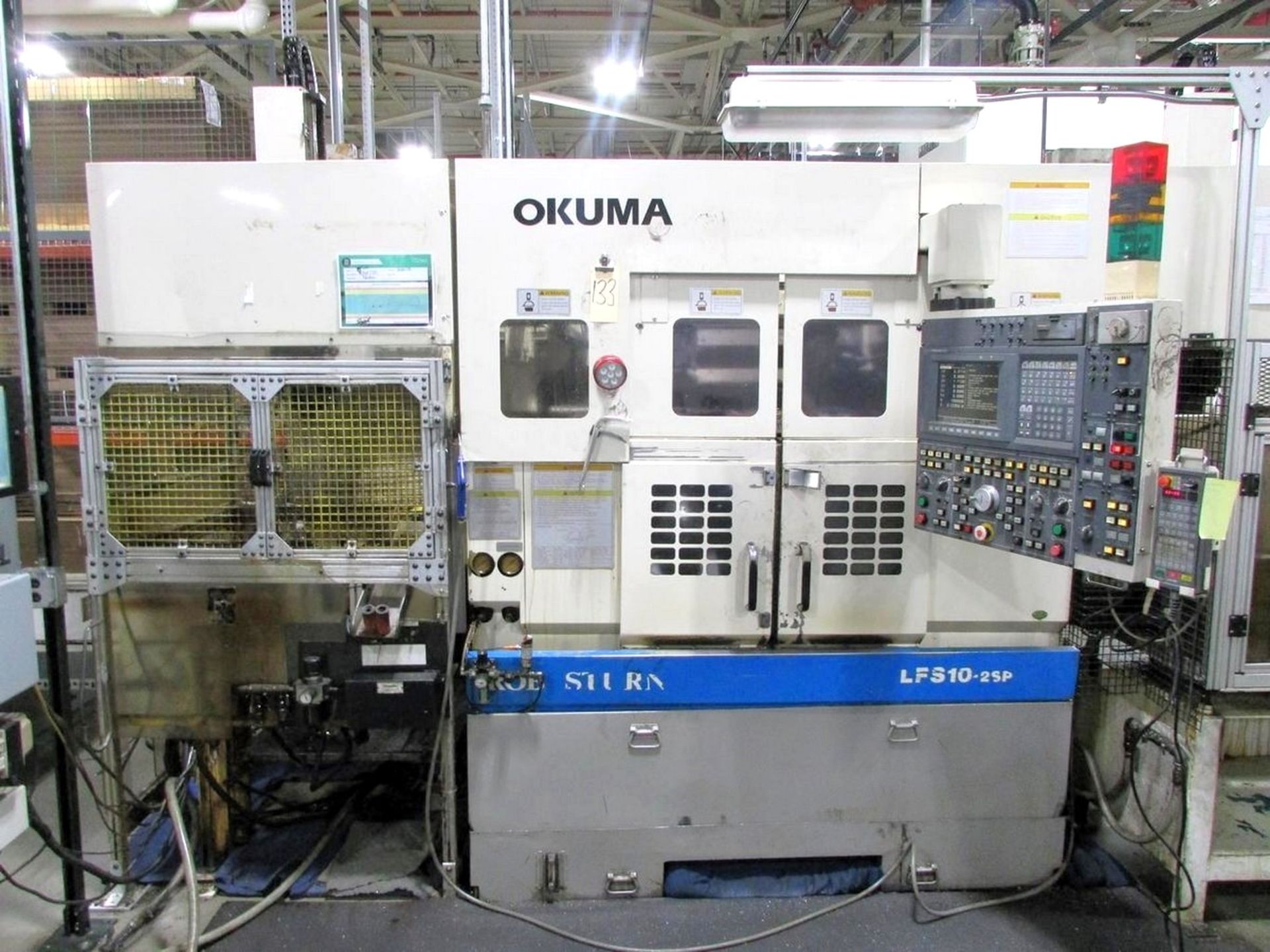 Okuma Lathe LFS10-2SP Twin-Spindle Twin-Turret CNC Turning Center, S/N 0122
