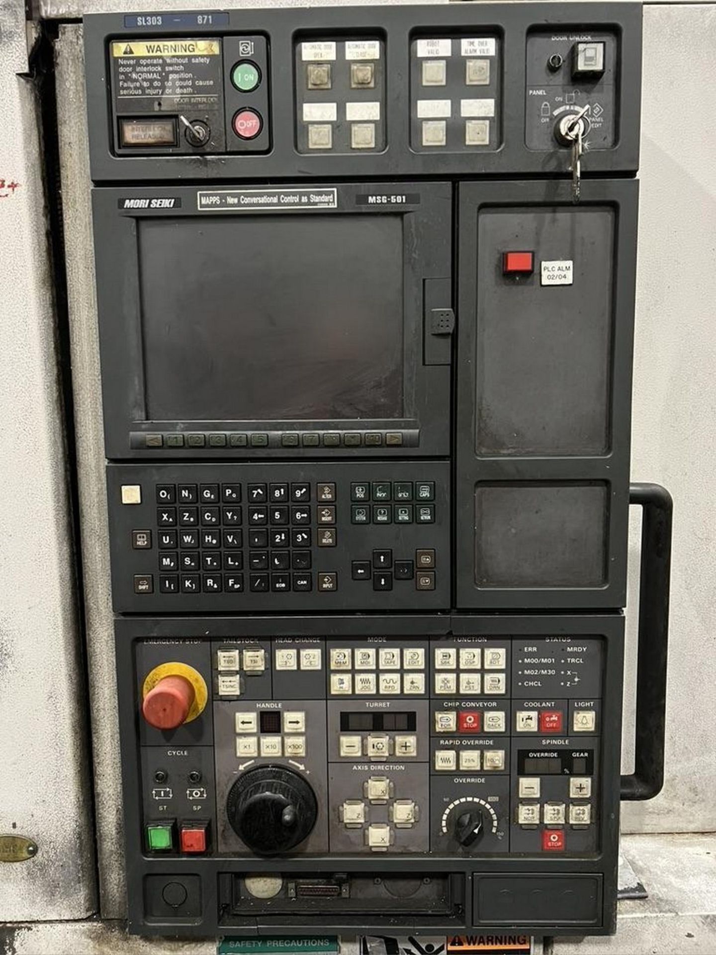 Mori Seiki SL303A/700 CNC Turning Center, S/N 871 - Image 4 of 7