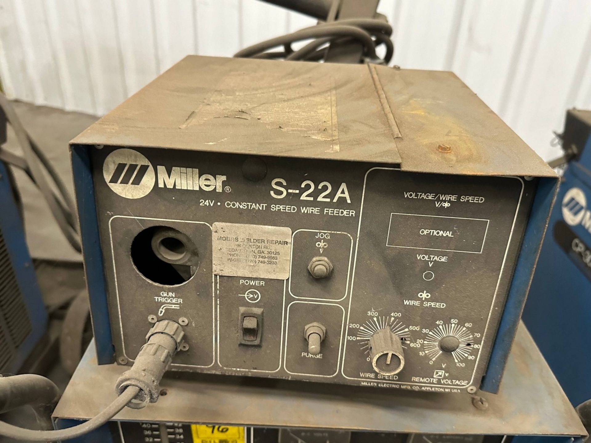 Miller CP-300 Welder with S-22A Wire Feeder - Image 3 of 3