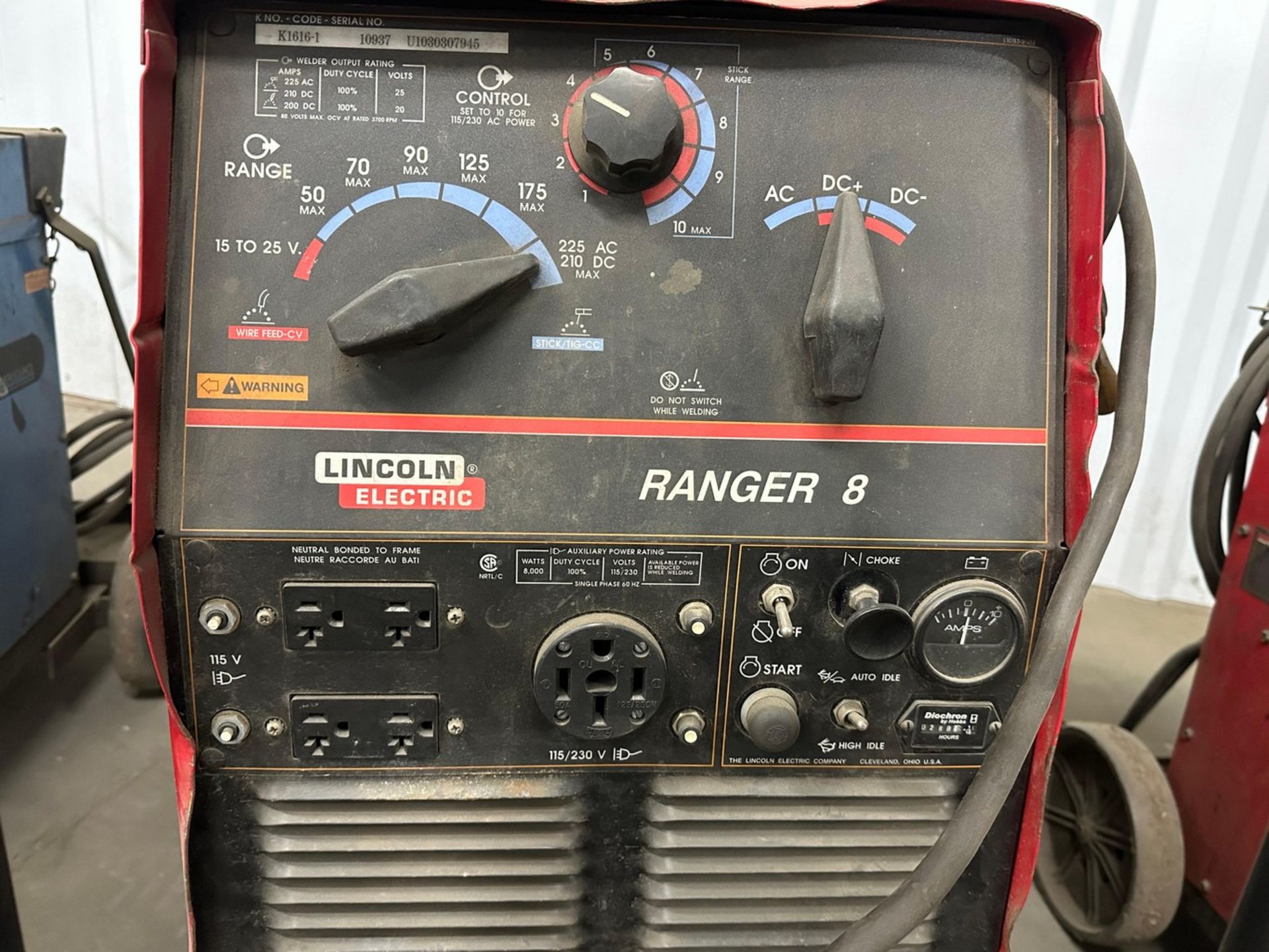 Lincoln Ranger 8 LP Generator Welder - Image 2 of 5