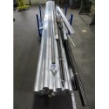 (19) 2" x 12' 6061 Aluminum Bars, w/ Assorted Scrap (no cart)