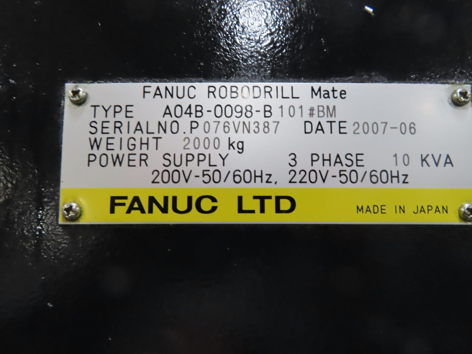 2008 Fanuc Robodrill-Mate CNC Vertical Machining Center - Image 5 of 5