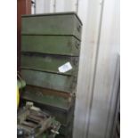 Lot of Steel Bins