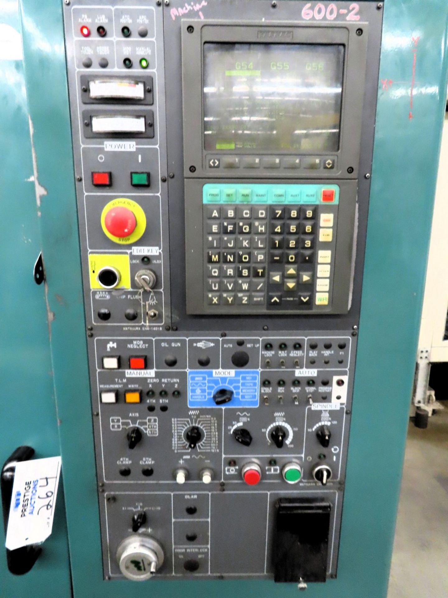 Matsuura MC-600VF CNC Vertical Machining Center - Image 4 of 12