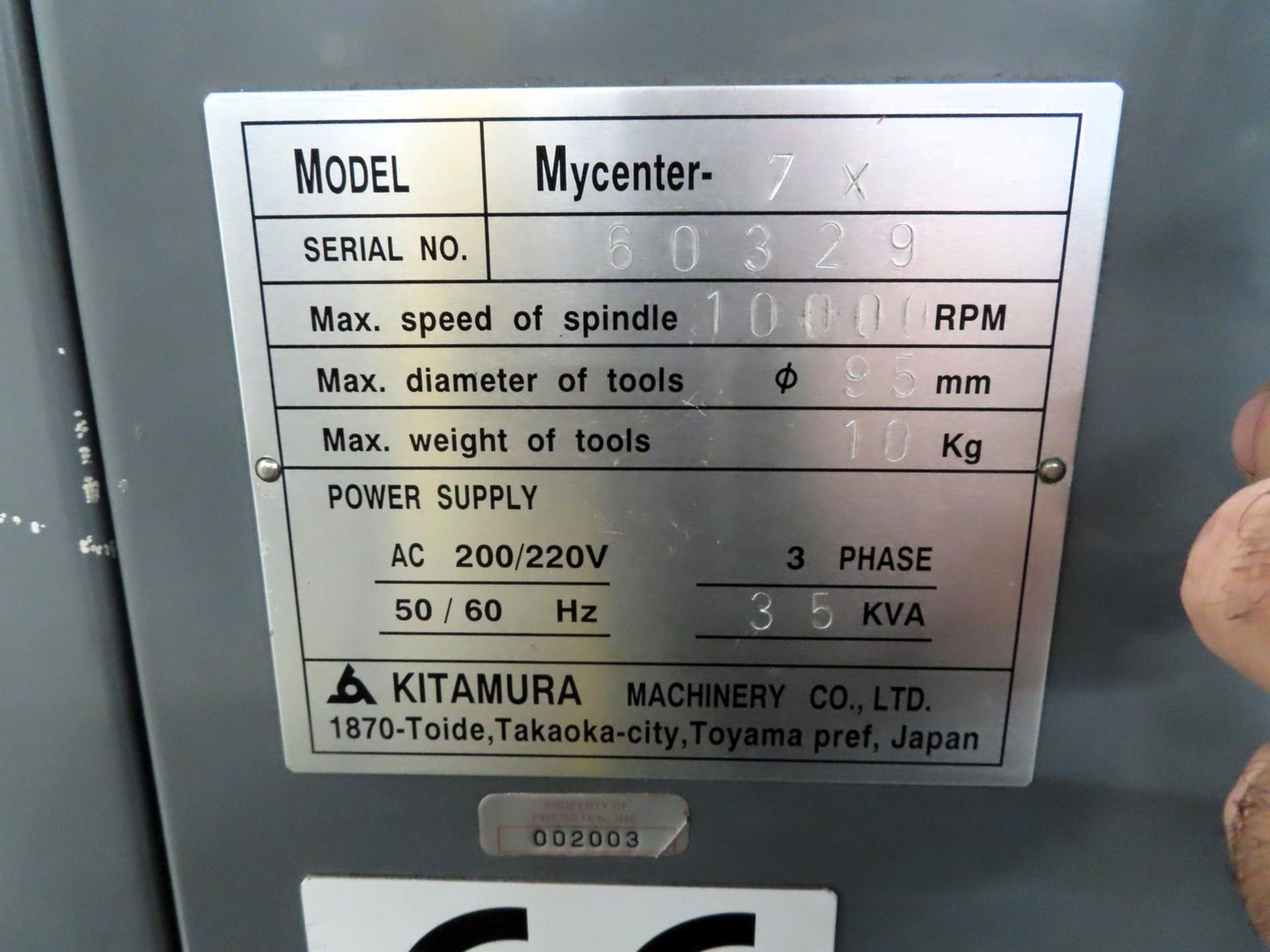 Kitamura MyCenter 7X CNC Vertical Machining Center - Image 17 of 17