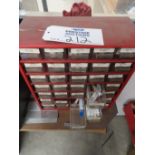Parts Cabinet w/ Assorted Drill Bits