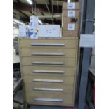 Nu-Era 7-Drawer Tool Storage Cabinet w/ Assorted Sanding Supplies