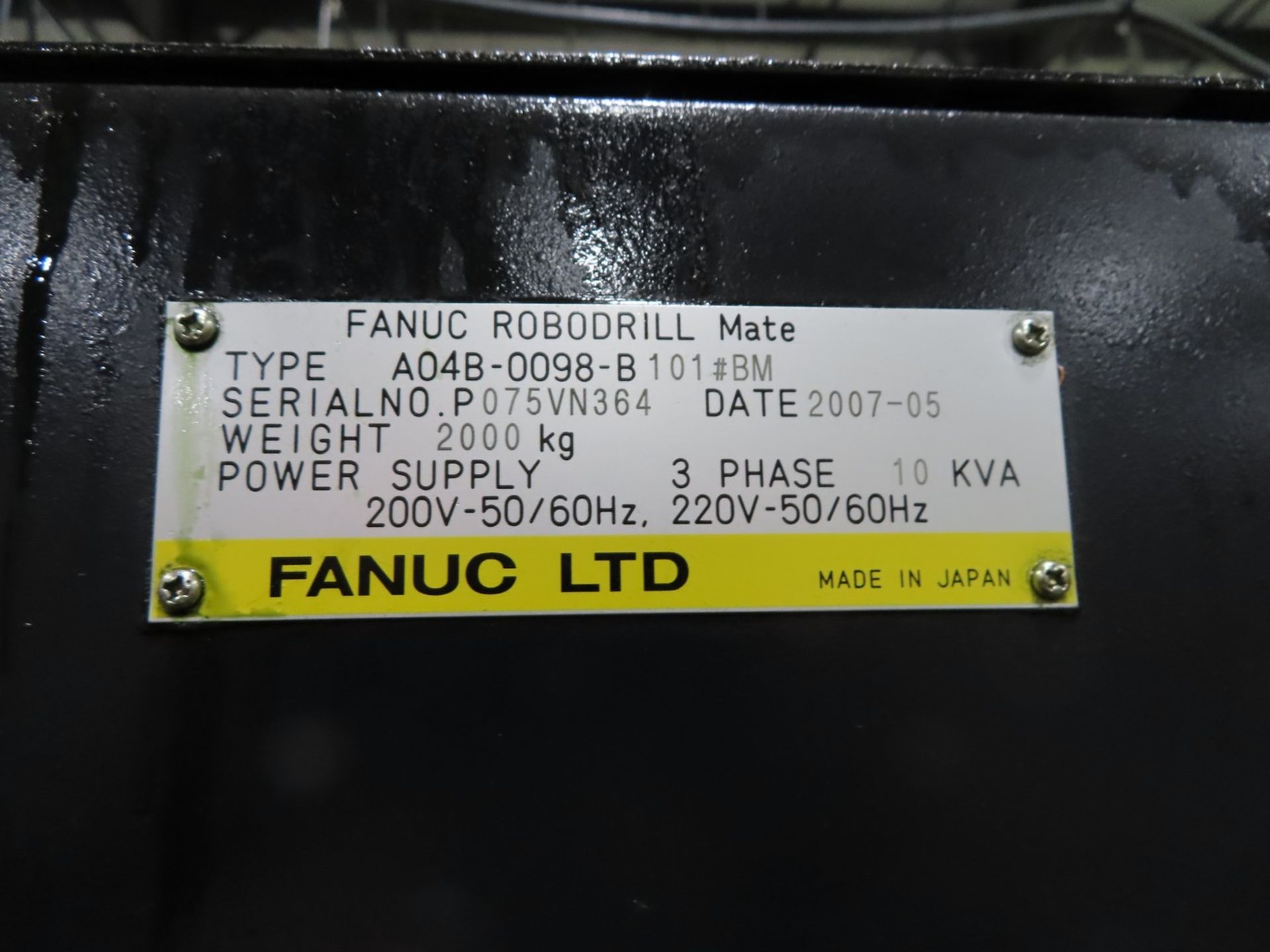 2009 Fanuc Robodrill-Mate CNC Vertical Machining Center - Image 8 of 8