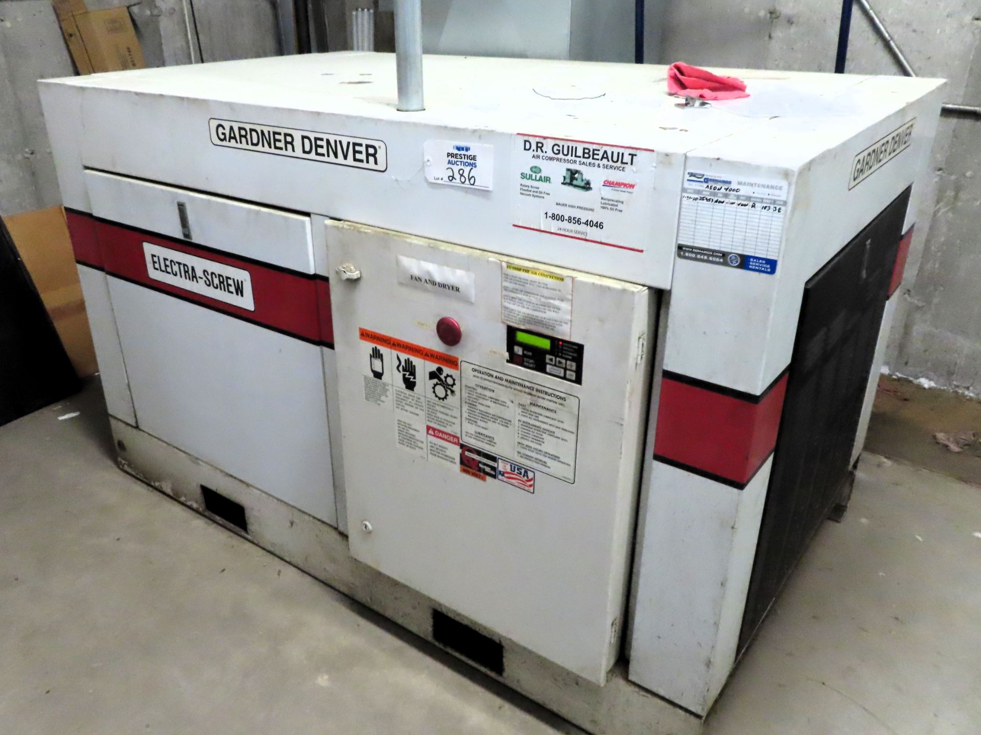 Gardner Denver Electra-Screw 40HP Rotary Screw Type Air Compressor