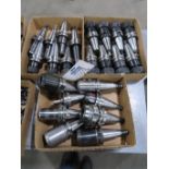 Lot of Assorted BT40 Tapered Tool Holders
