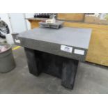 39" x 43" Drilled Granite Surface Plate, with stand