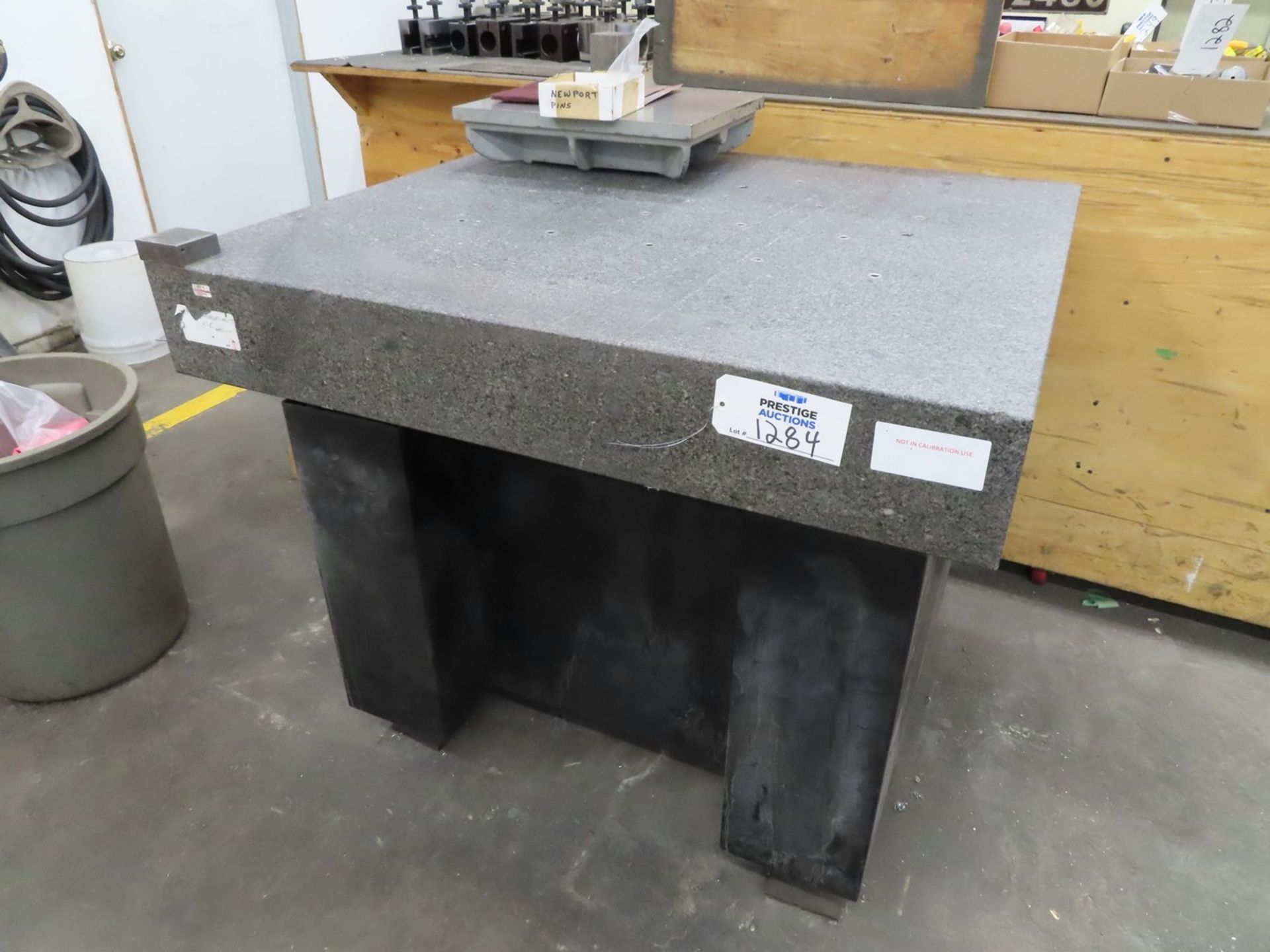 39" x 43" Drilled Granite Surface Plate, with stand