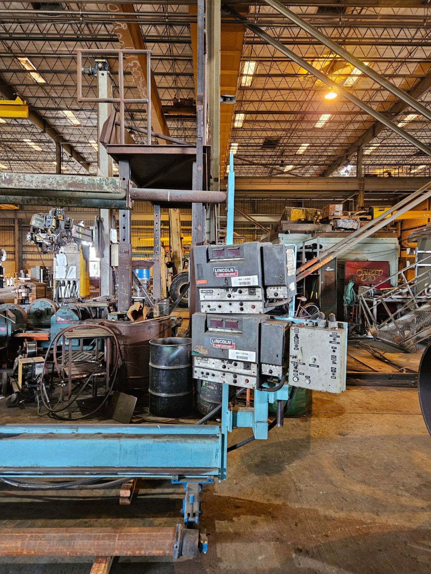 Ogden Beam Welder with Lincoln (2) NA5 Submerged-Arc Welding Controllers - Image 3 of 4