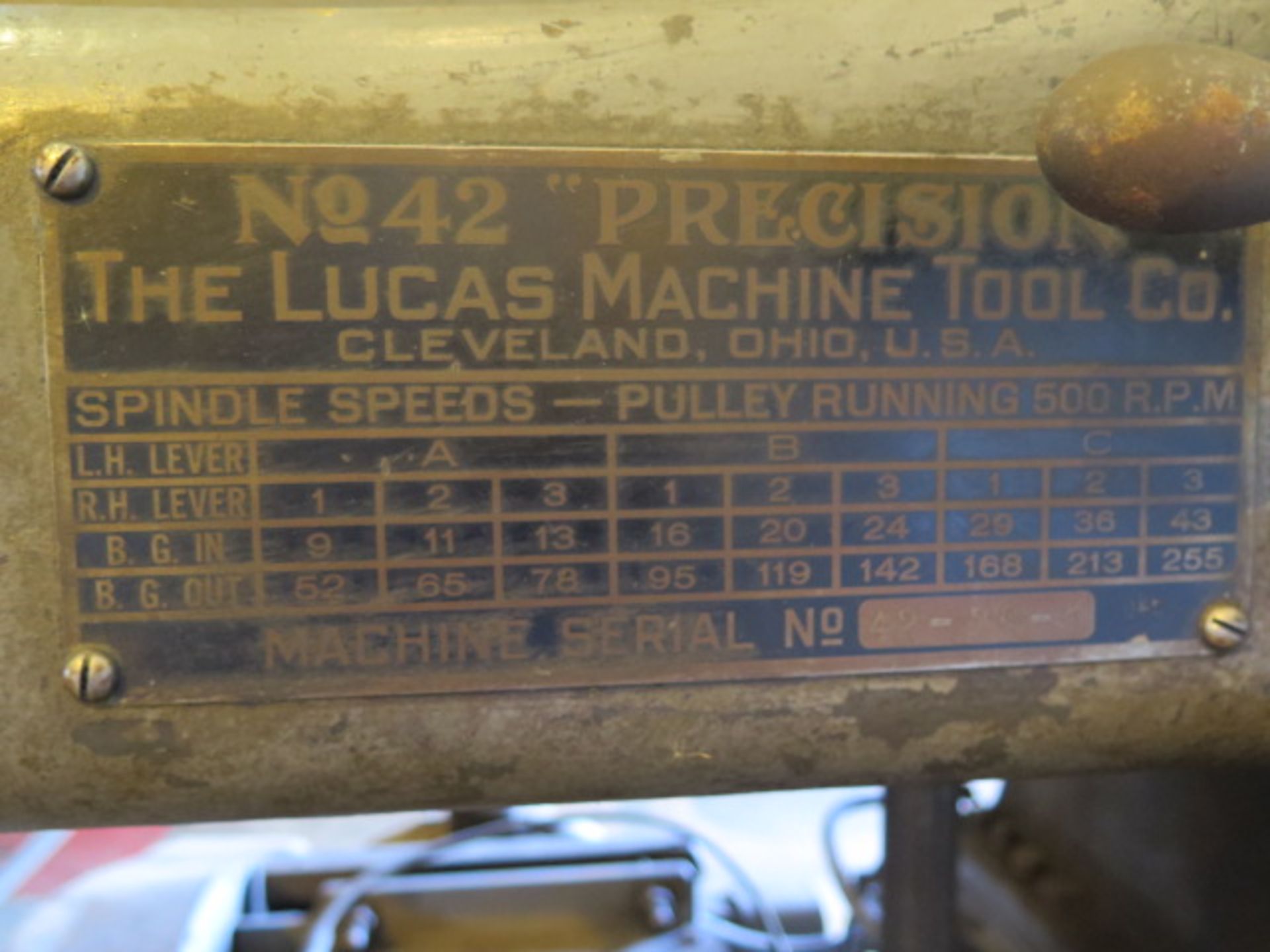 Lucas No. 42" Precision Boring Mill - Image 12 of 12