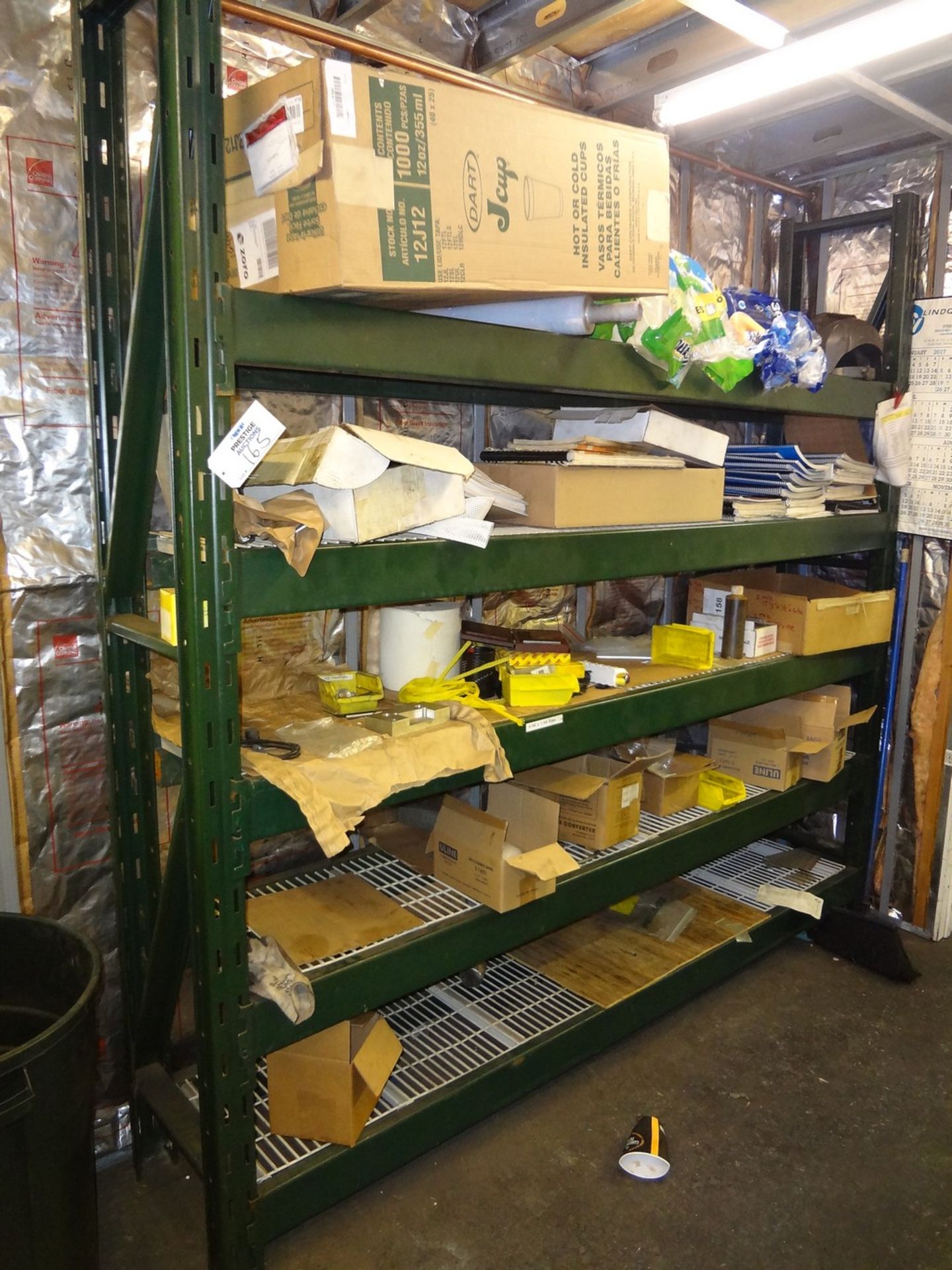Section of Pallet Rack - No Contents