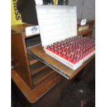 (3) Vermont Pin Gage Sets with Sliding Draw Cabinet