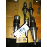 (5) CAT 40 Taper Tool Holders with Boring Heads