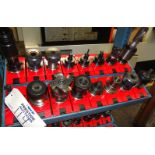 (16) Assorted CAT 40 Taper Tool Holders