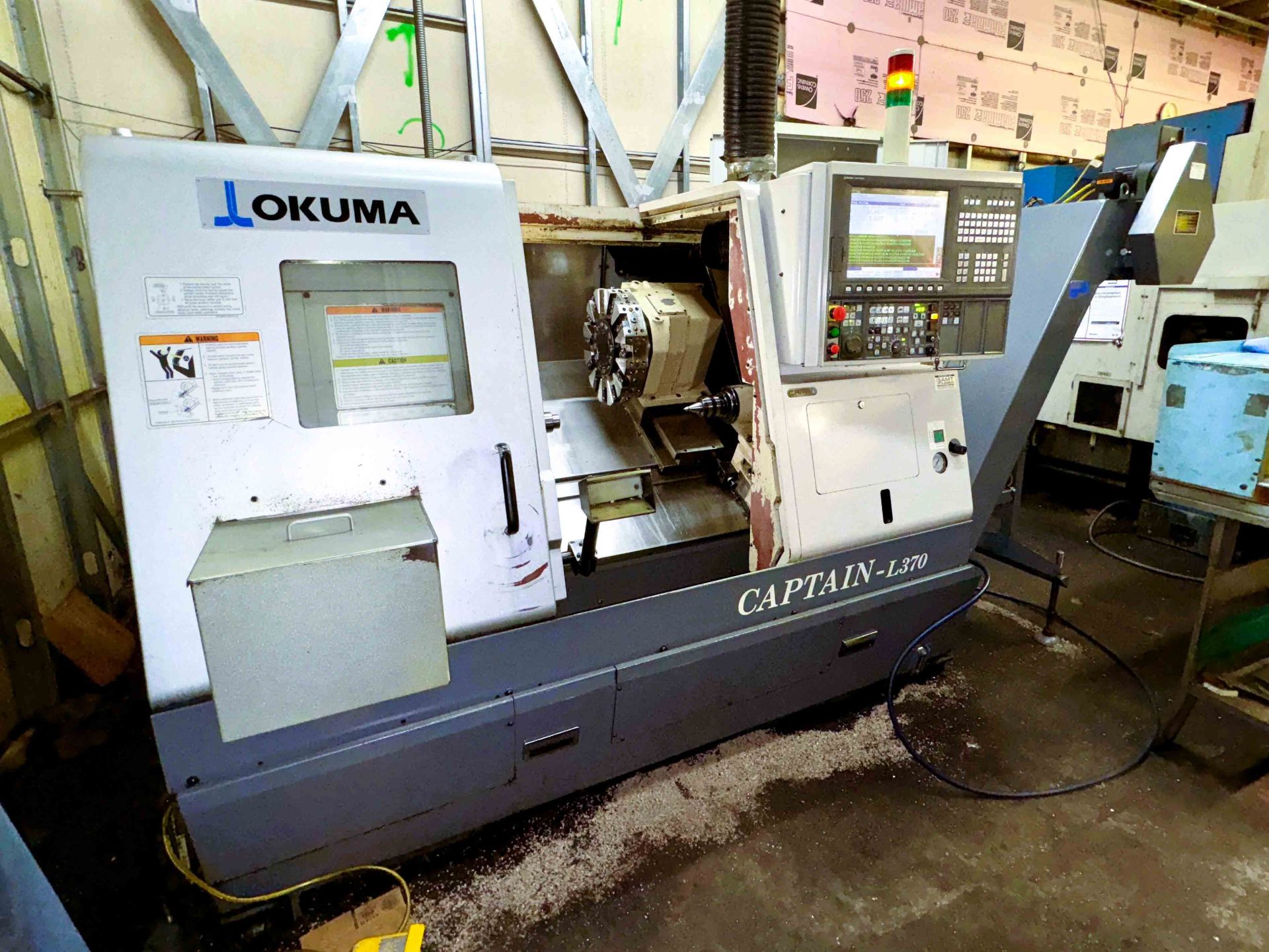 Okuma Captain L370 CNC Lathe, OSP-P200 CNC Control, S/N 3722070105-P516771 [2007] - Bild 2 aus 20