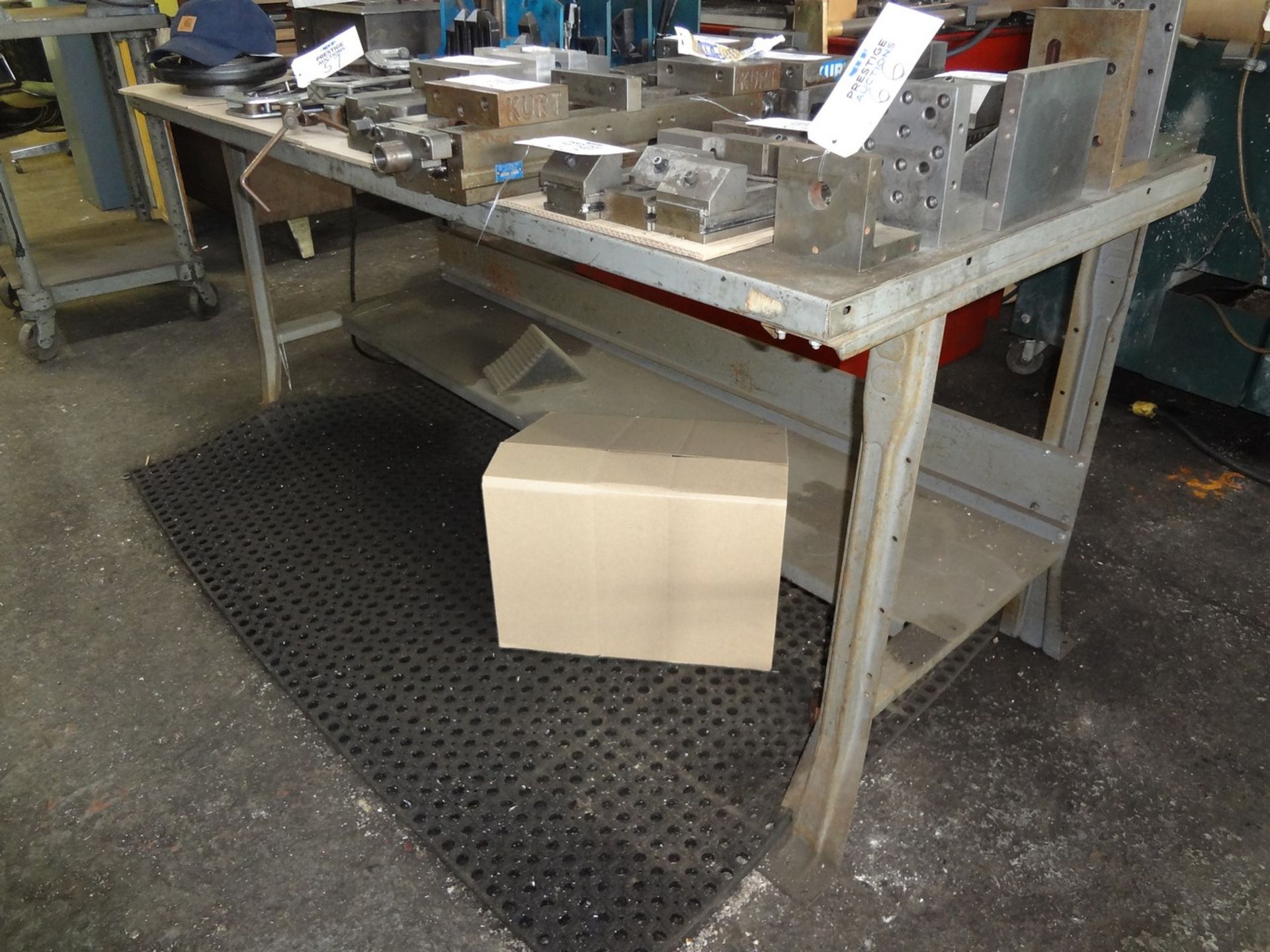 (2) Steel Leg Work Tables - Image 2 of 2