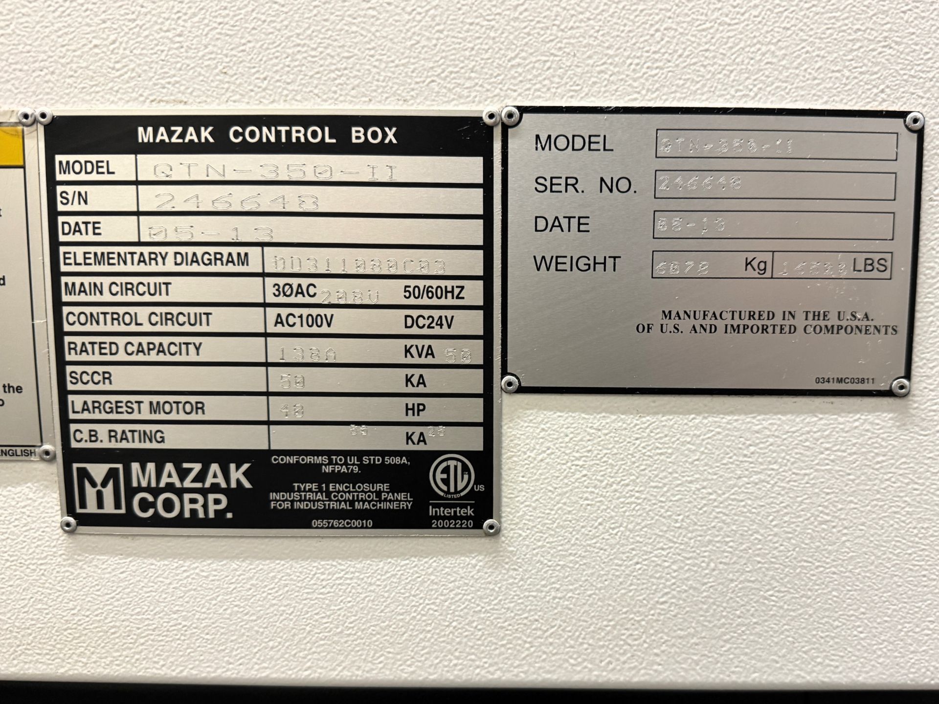 Mazak Quick Turn Nexus 350-II CNC Lathe, Matrix Nexus CNC Control, S/N 246648 [2013] - Bild 24 aus 24