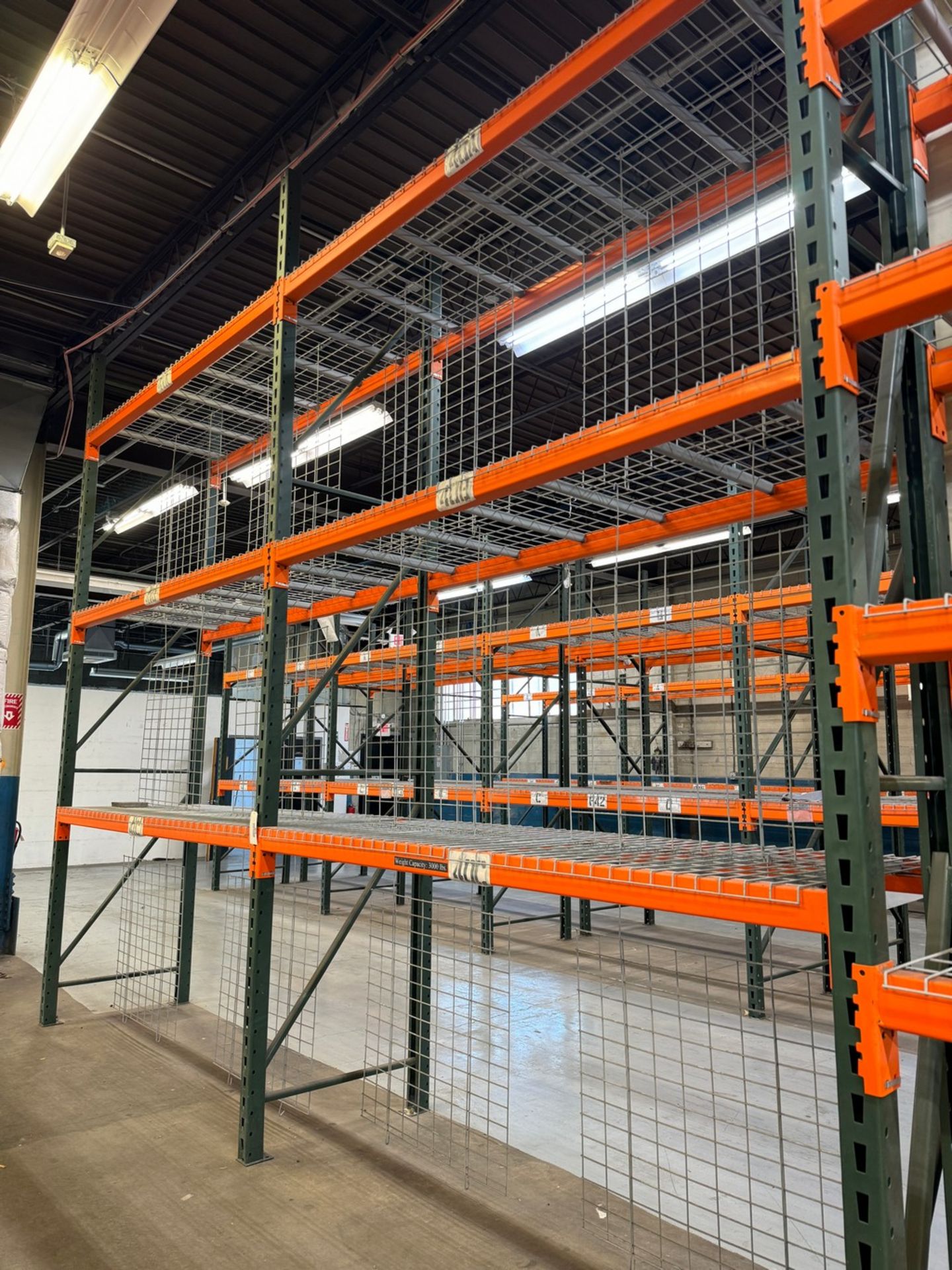 10-Sections Heavy Duty Pallet Racking, 96"W x 36"D x 168"H, 3000 LB Weight Capacity