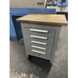 Kennedy 5-Drawer Wood Top Tool Cabinet, 35"H x 22.5"W
