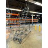 125" High Steel A-Frame Mobile Ladder