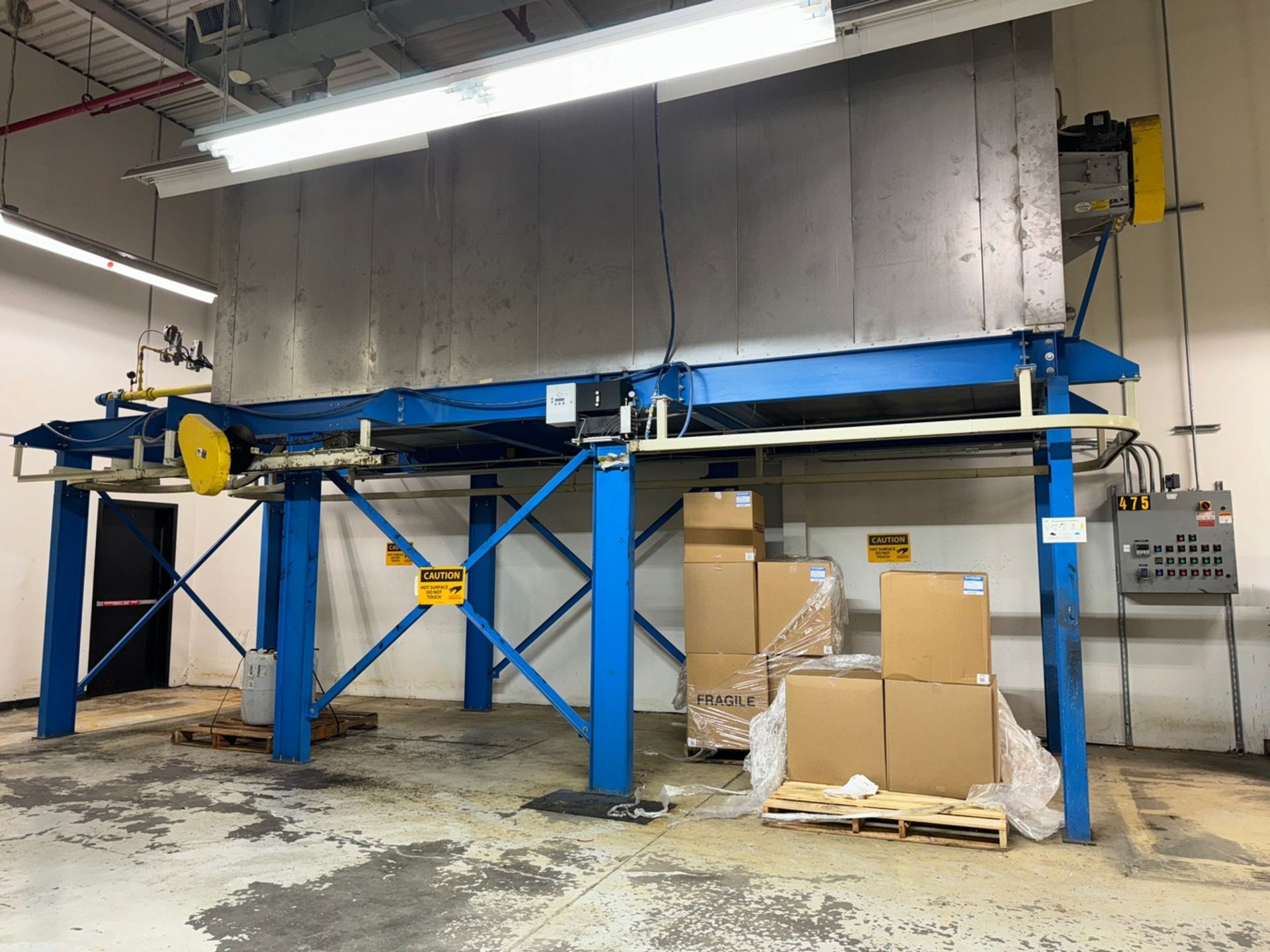 Natural Gas-Fired Paint Curing Oven with Continuous Conveyor Feed - Bild 3 aus 12