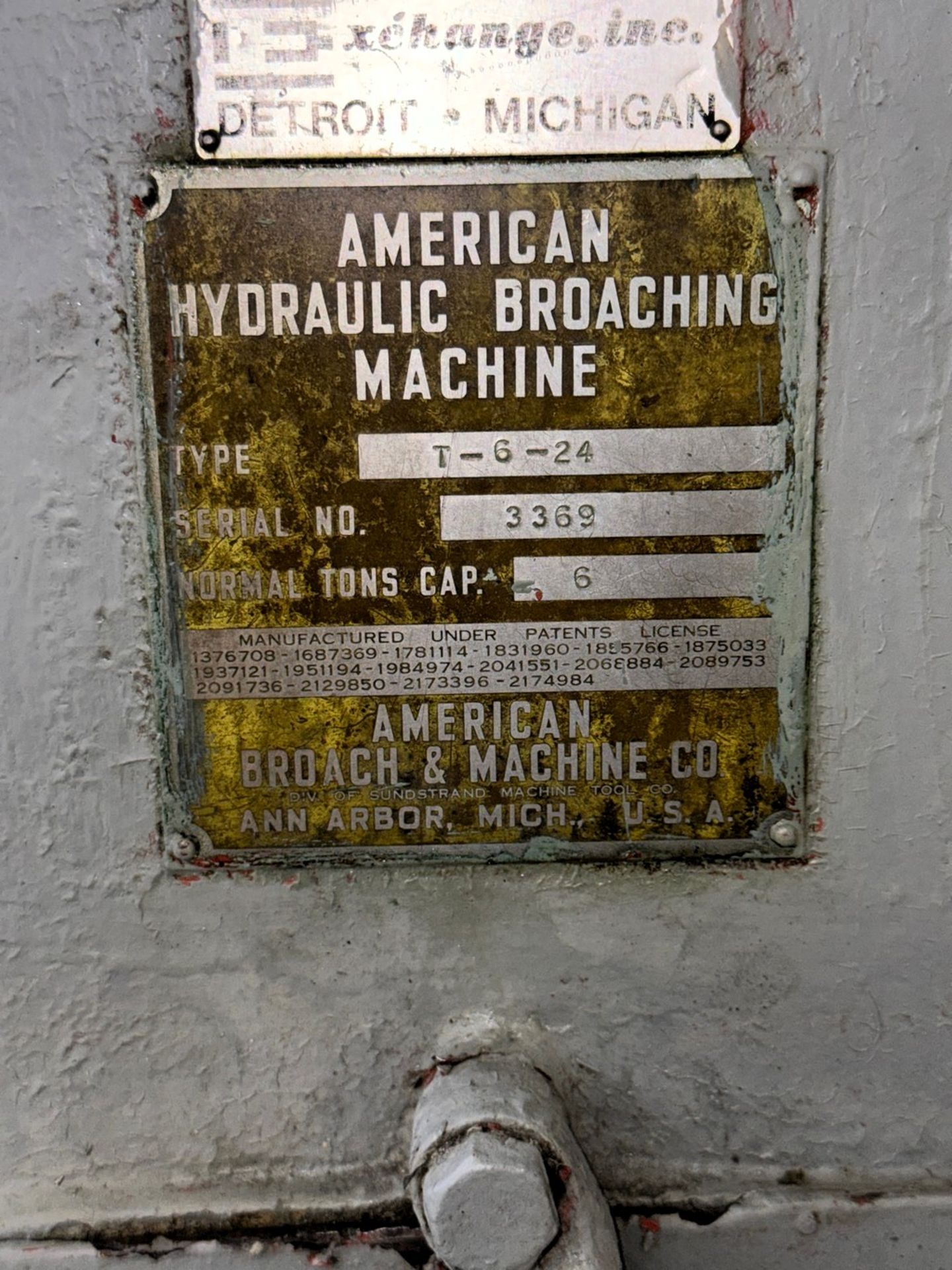 American Model T-6-24 Vertical Hydraulic Broach - Image 7 of 7