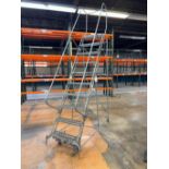 100" Hight Steel A-Frame Mobile Ladder