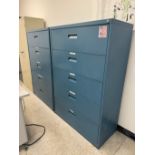 (2) 5-Drawer File Cabinets