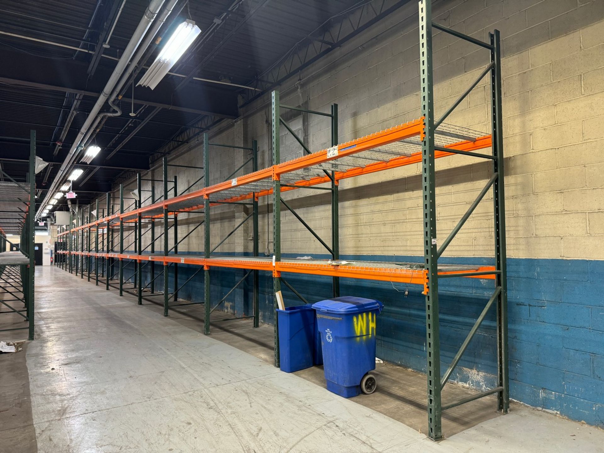 15-Sections Heavy Duty Pallet Racking, 96"W x 44"D x 144"H, 3000 LB Weight Capacity