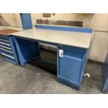 60" x 30" Lista Steel Shop Work Desk with Cabinet