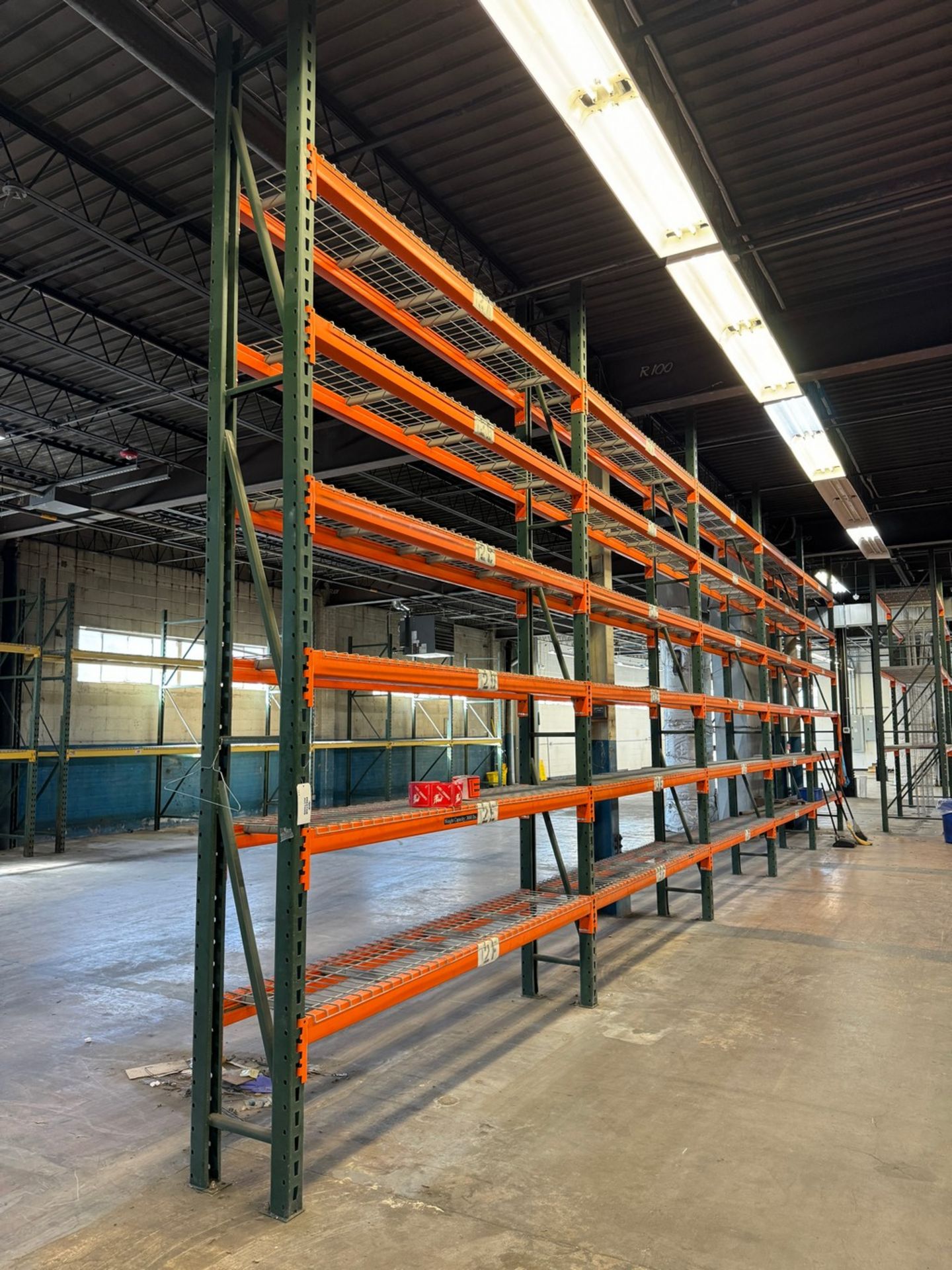 5-Sections Heavy Duty Pallet Racking, 96"W x 18"D x 168"H, 3000 LB Weight Capacity