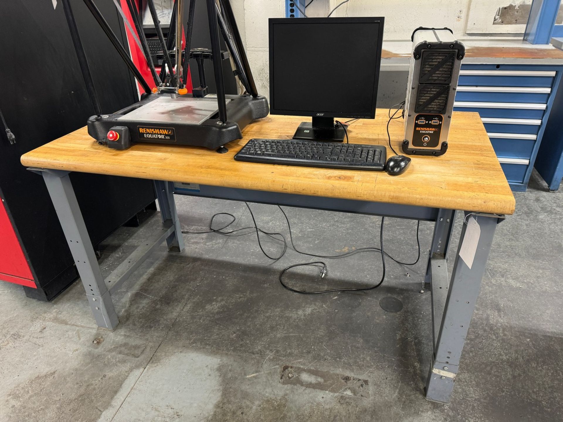 60" x 30" Woodtop Steel Workbench (No Contents) - Image 2 of 2