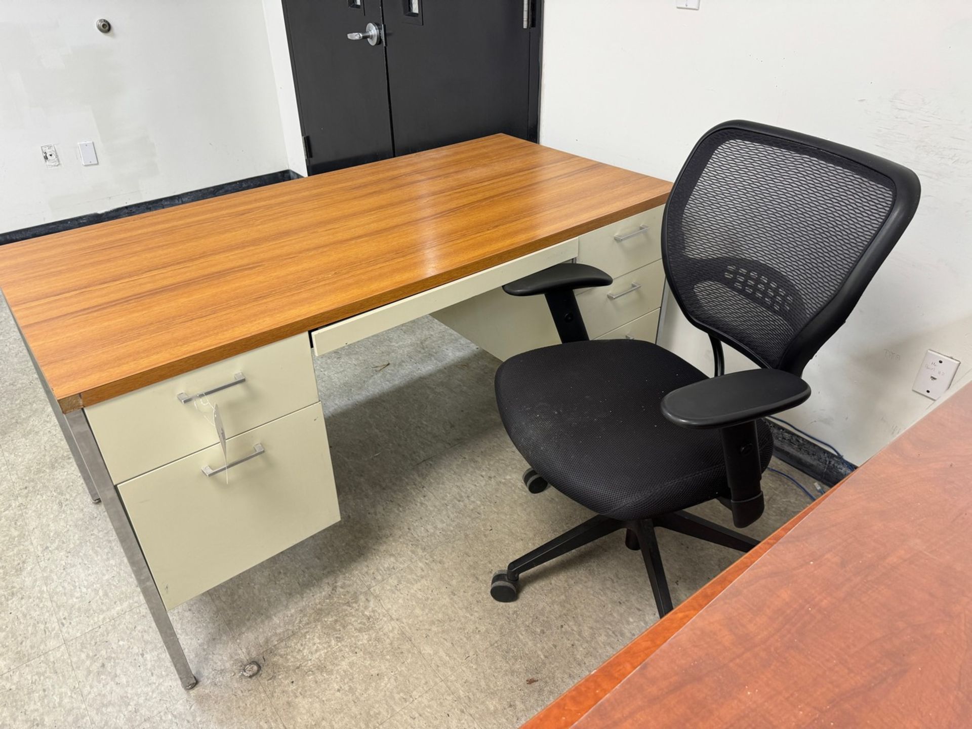 (3) Office Desks with Chairs - Image 2 of 4