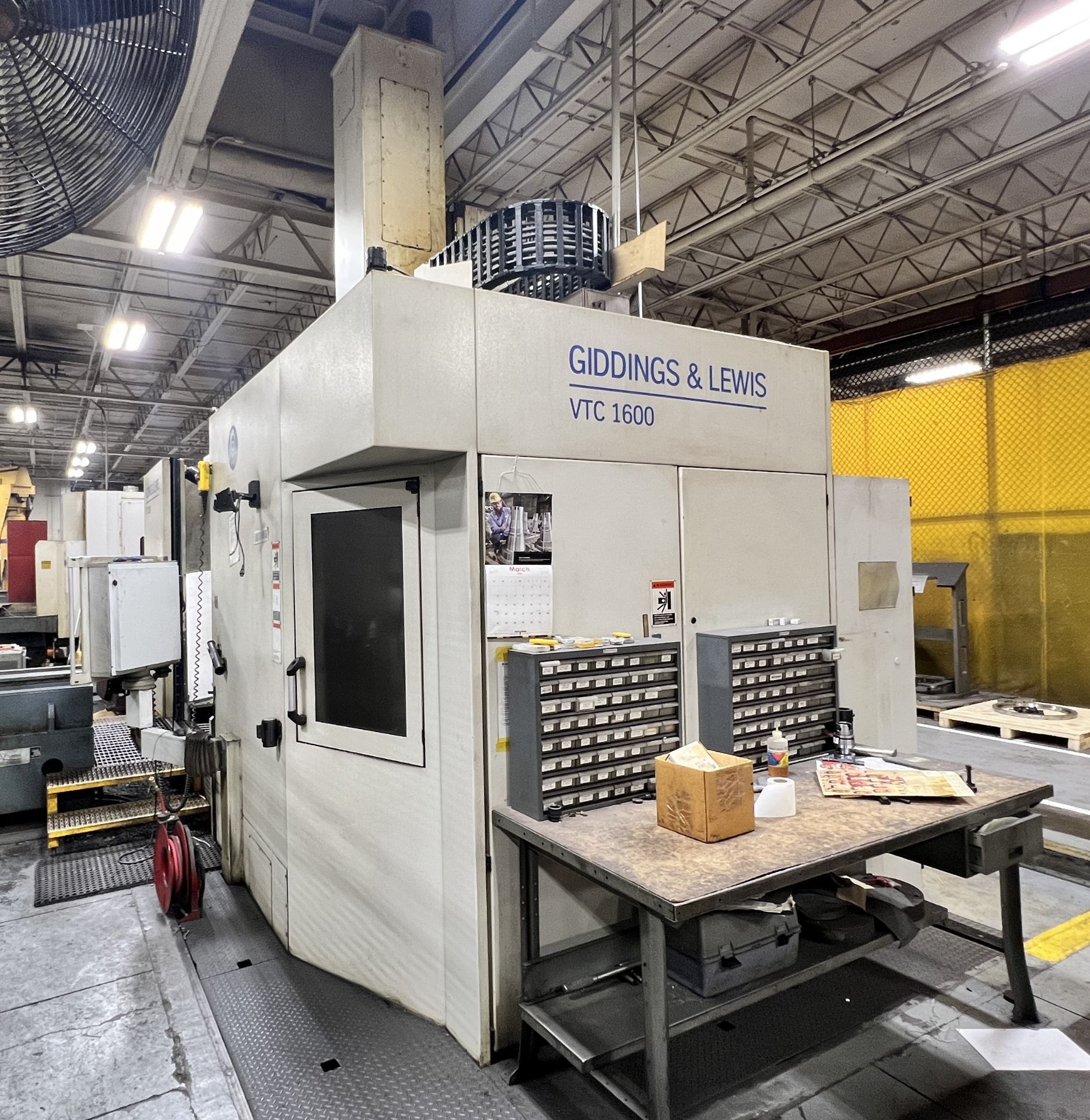 Giddings & Lewis VTC1600 CNC Vertical Boring Mill