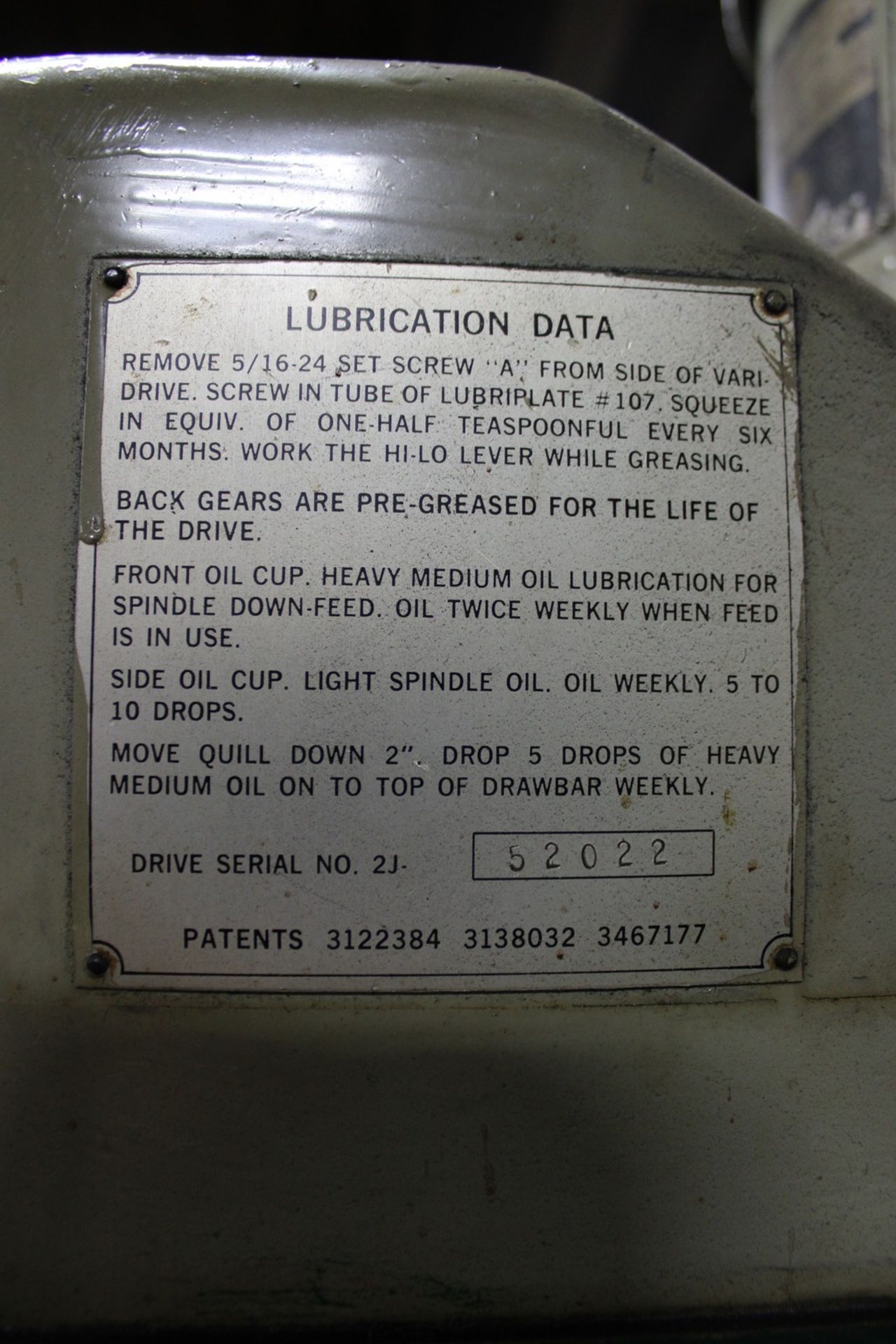 Bridgeport Vertical Milling Machine - Image 10 of 14